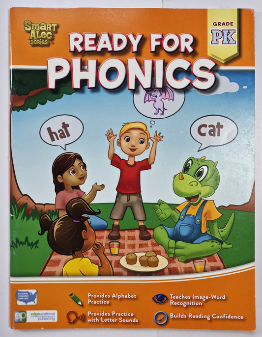 Smart Alec: Ready For Phonics Pre-K by Zarina Hazan (New, 2019, Pbk, 48 pages, Edgeucational Pub)