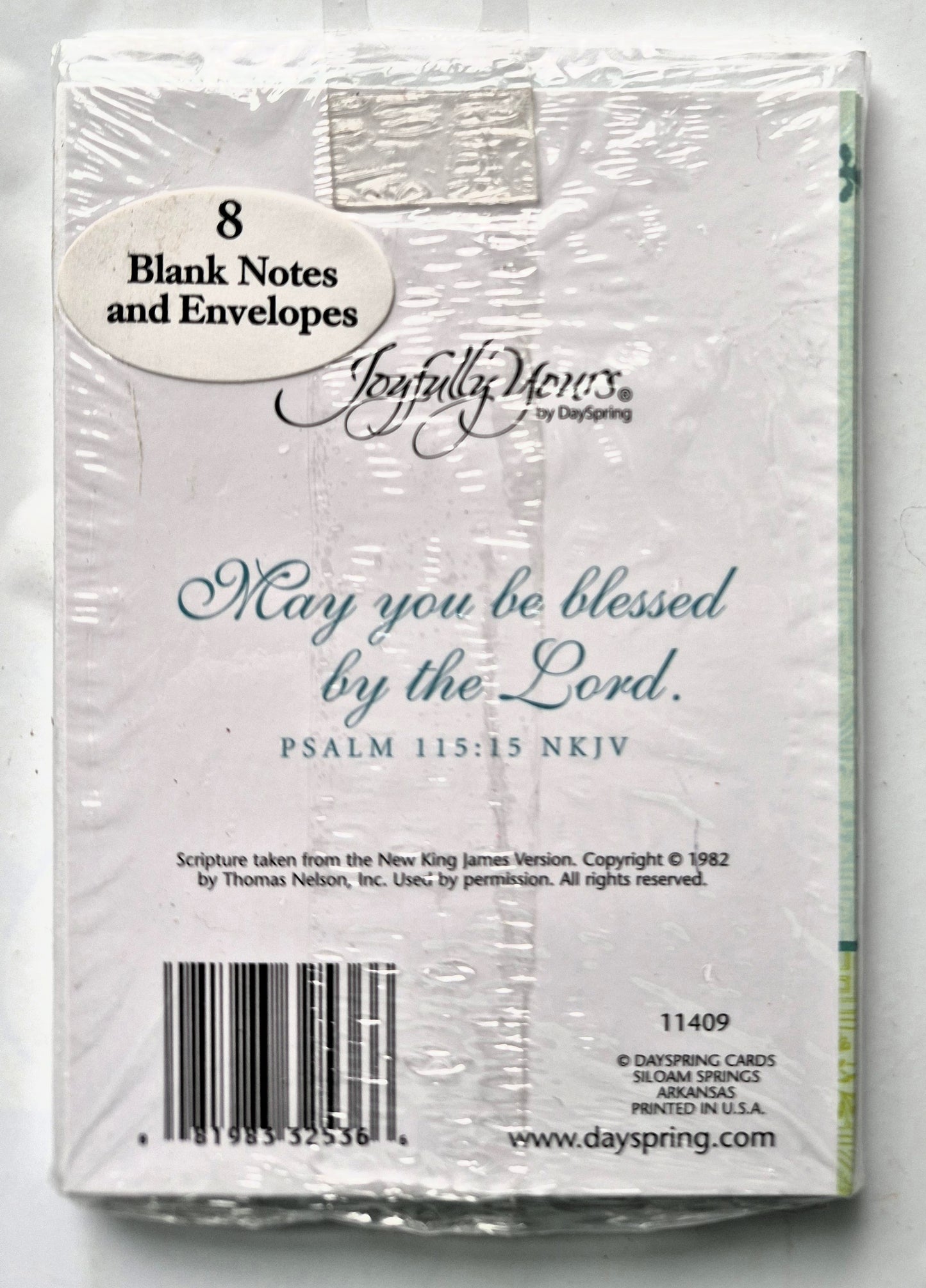 Dankbarkeit Psalm 115,15 Blanko-Karten von Joyfully Yours (Neu, 8 Stück, Dayspring)