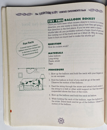 The Everything Kids' Science Experiments Book von Tom Robinson (Gut, 2001, Taschenbuch, 144 Seiten, Adams Media)