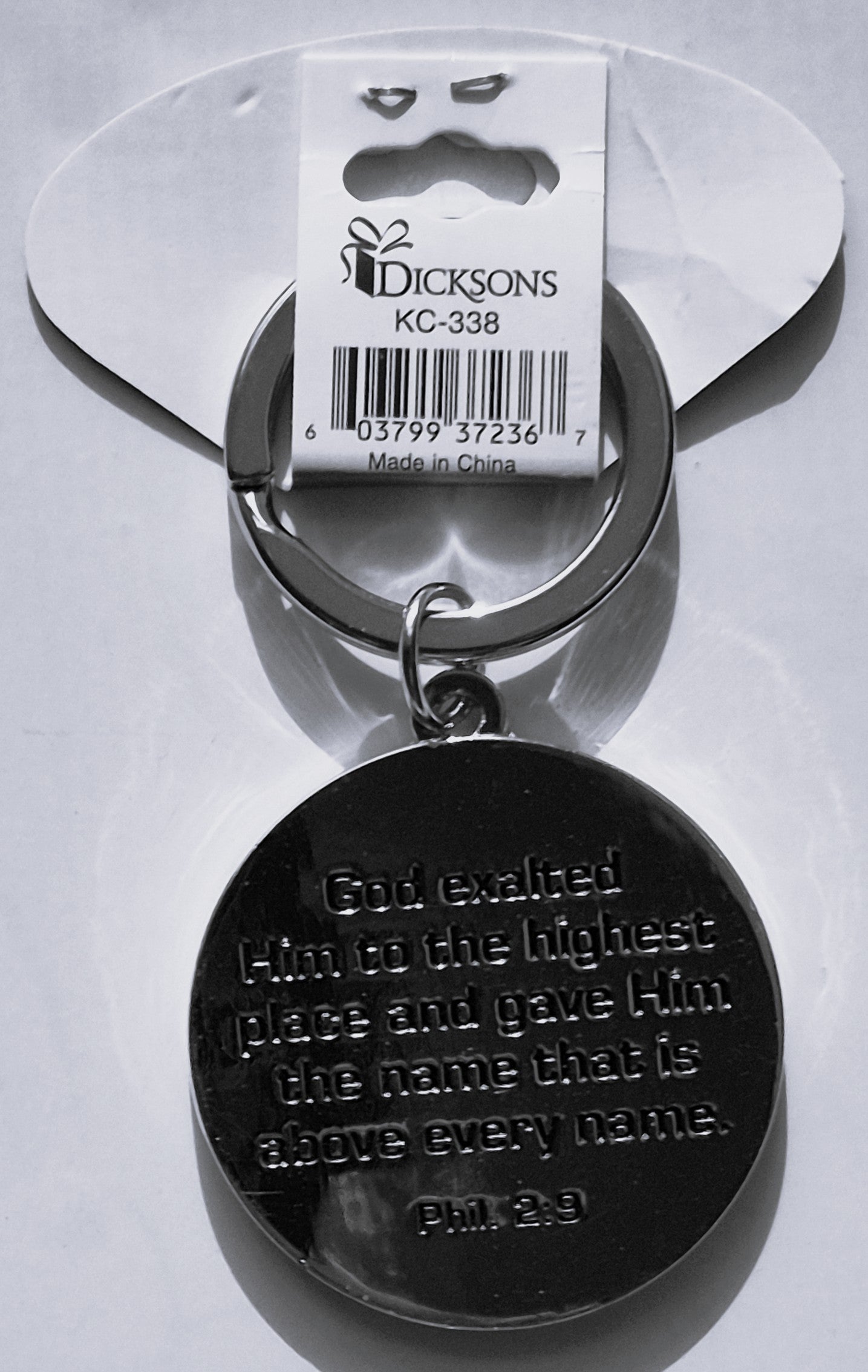 Namen Jesu Phil. 2,9 Schlüsselanhänger Metall (Geschenk, Accessoire, Dickson, KC-338, NEU)