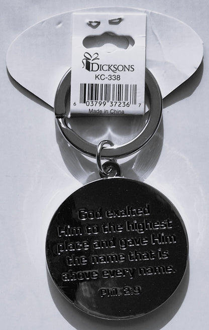 Namen Jesu Phil. 2,9 Schlüsselanhänger Metall (Geschenk, Accessoire, Dickson, KC-338, NEU)