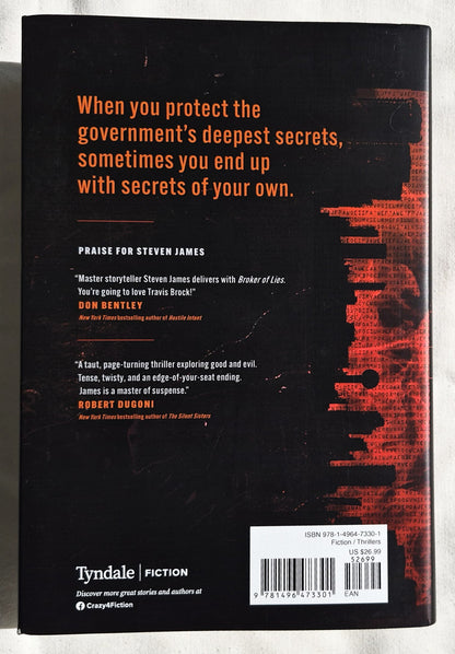 Broker of Lies von Steven James (Travis Brock #1, Neu, 2023, HC, 403 Seiten, Tyndale Fiction)