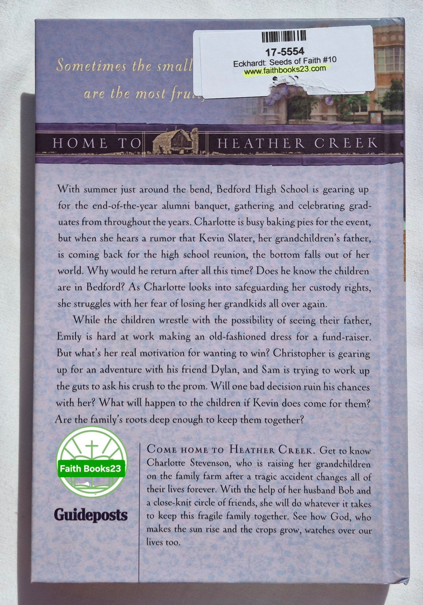 Seeds of Faith von Kristin Eckhardt (Home to Heather Creek #10, Sehr gut, 2009, HC, 246 Seiten, Guideposts)
