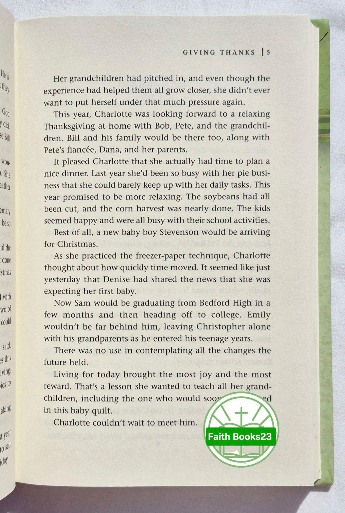 Giving Thanks von Kristin Eckhardt (Home to Heather Creek #15, Sehr gut, 2009, HC, 246 Seiten, Guideposts)
