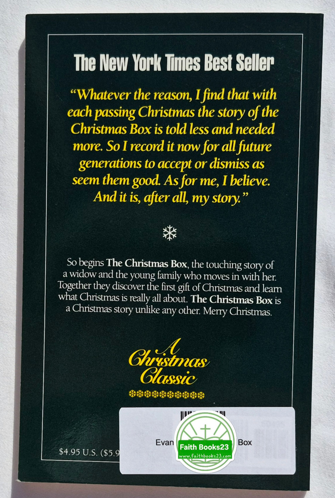 The Christmas Box von Richard Paul Evans (Sehr gut, 1993, 87 Seiten, Richard Paul Evans Publishing)