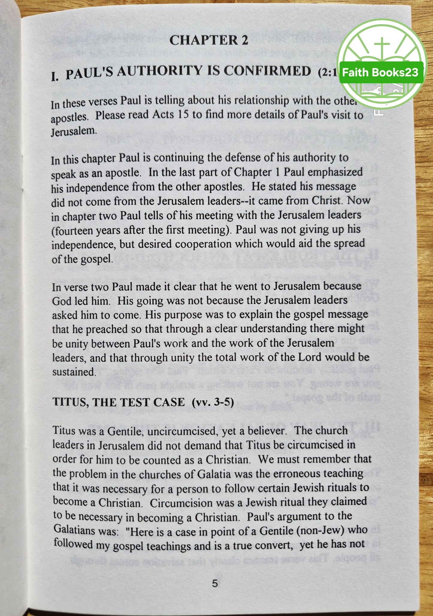 Galatians: From Law to Grace von Charles Brock (Sehr gut, 1993, Pbk, 28 Seiten, Church Growth International)