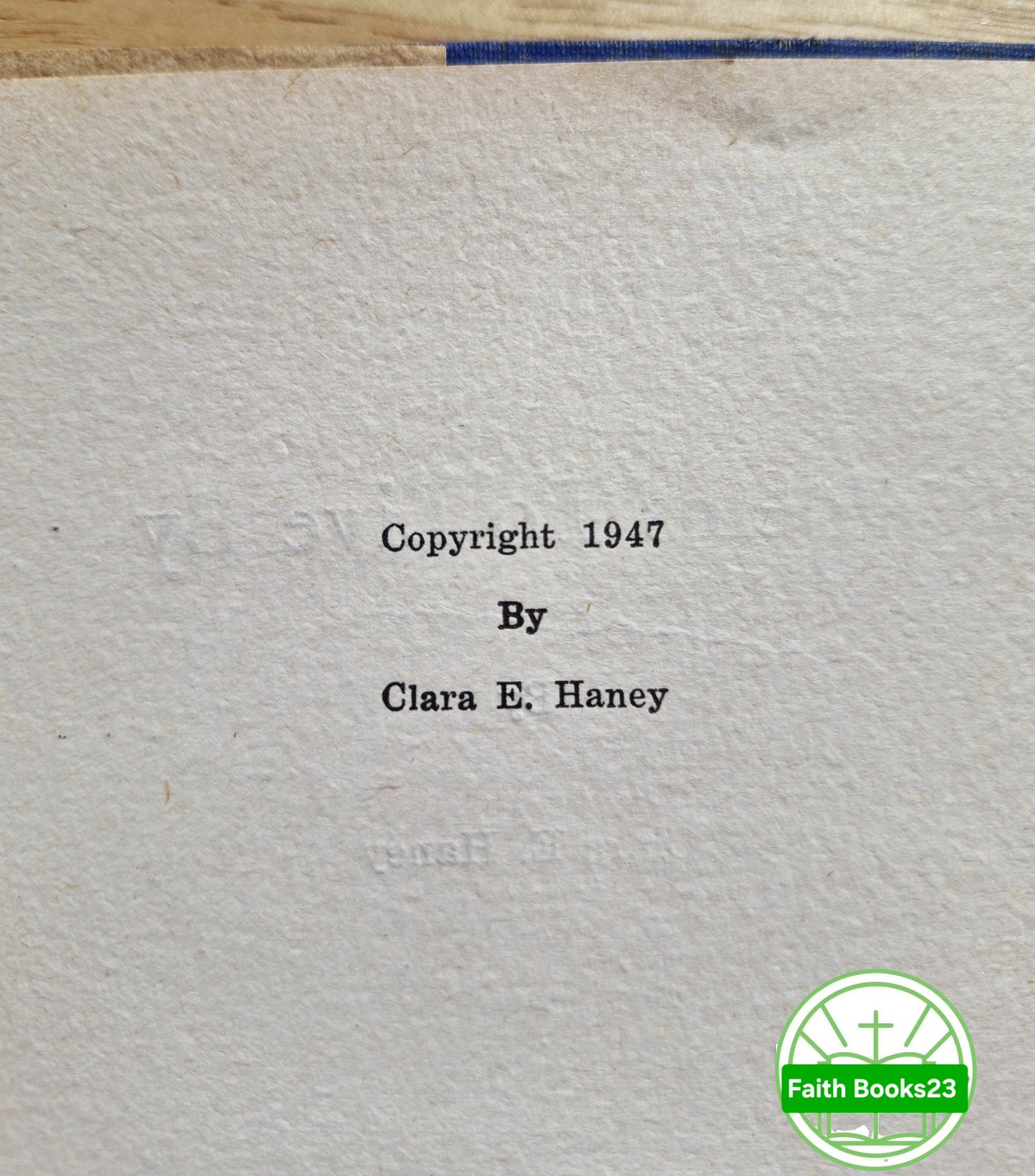 Poems to Live By Clara E. Fox Haney (Gut, 1947, gebunden, 48 Seiten, The Story Book Press, vom Autor signiert) SELTENE ENTDECKUNG