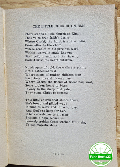 Poems to Live By Clara E. Fox Haney (Gut, 1947, gebunden, 48 Seiten, The Story Book Press, vom Autor signiert) SELTENE ENTDECKUNG