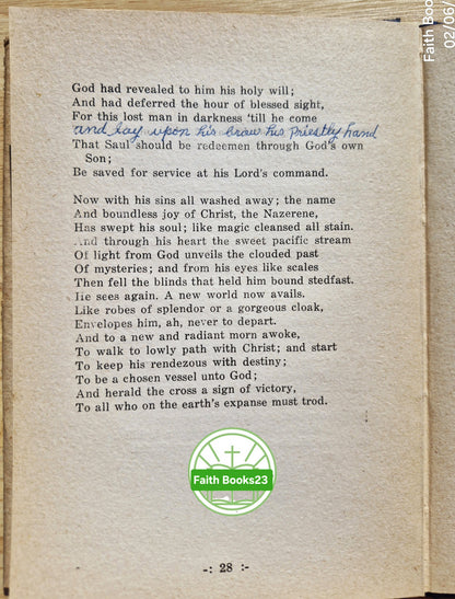 Poems to Live By Clara E. Fox Haney (Gut, 1947, gebunden, 48 Seiten, The Story Book Press, vom Autor signiert) SELTENE ENTDECKUNG