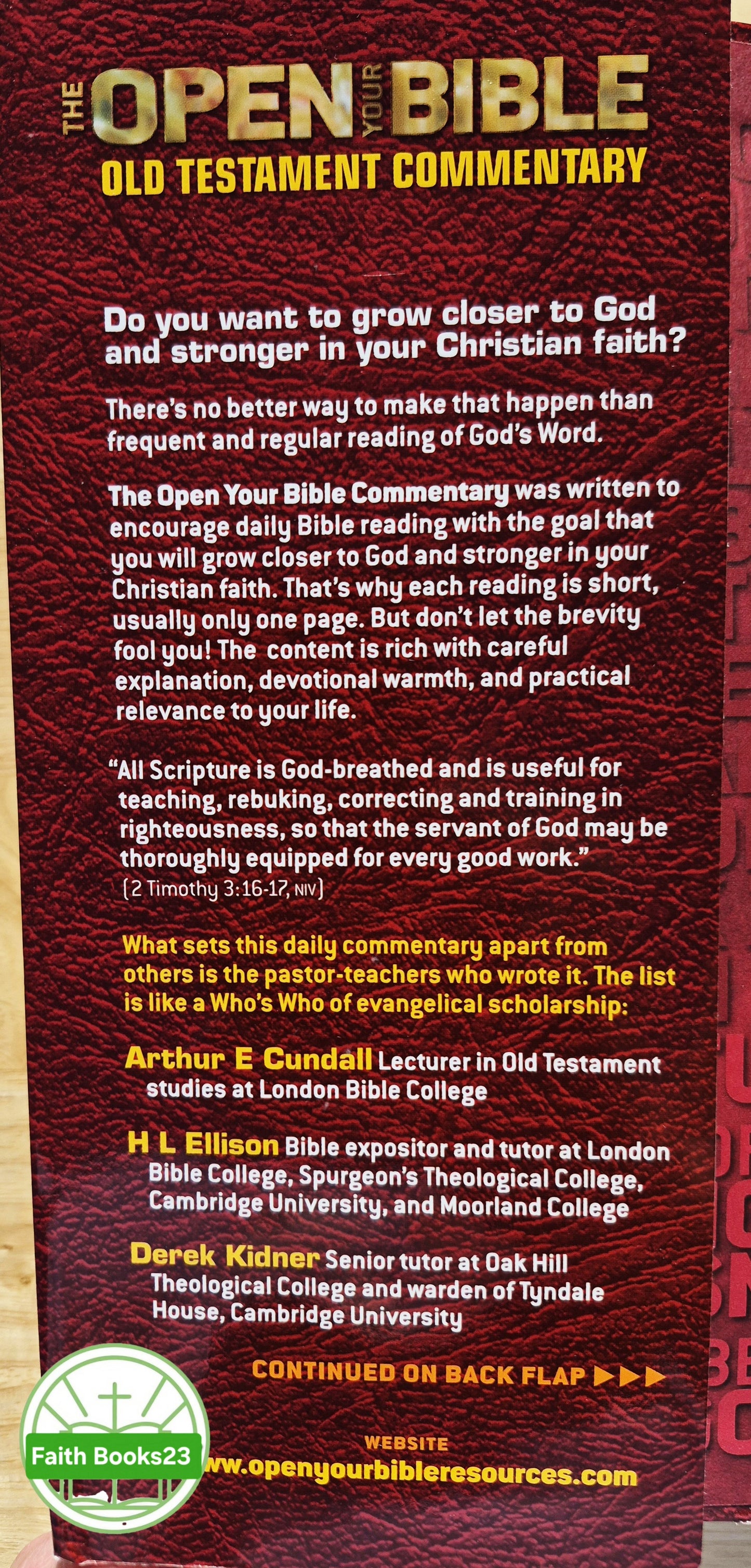 The Open Your Bible Old Testament Commentary herausgegeben von Martin Manser (Neu, 2013, Taschenbuch, 1040 Seiten, Creative4 International)