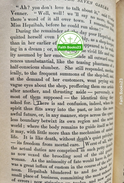 Riverside Literature Series: Das Haus der sieben Giebel von Nathaniel Hawthorne (Akzeptabel, 1896, Taschenbuch, 378 Seiten, Houghton Mifflin) SELTEN