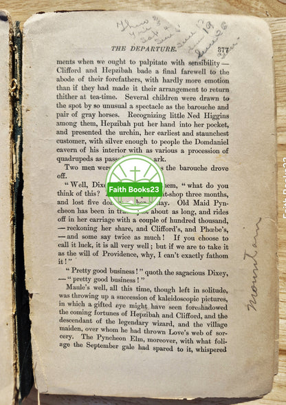 Riverside Literature Series: Das Haus der sieben Giebel von Nathaniel Hawthorne (Akzeptabel, 1896, Taschenbuch, 378 Seiten, Houghton Mifflin) SELTEN
