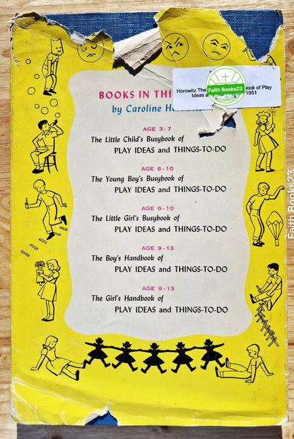 The Little Girl's Busybook of Play Ideas and Things to Do von Caroline Horowitz (Gut, 1951, HC, 95 Seiten, Hart Pub.)