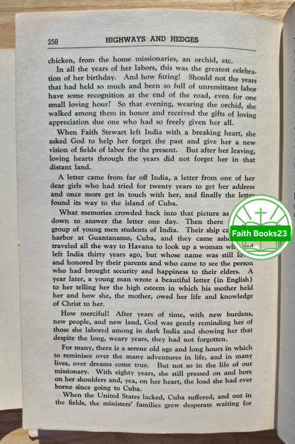 Highways and Hedges or The Life of E. Faith Stewart von Grace G. Henry (Akzeptabel, 1975, HC, 300 Seiten, Tracts of Truth)