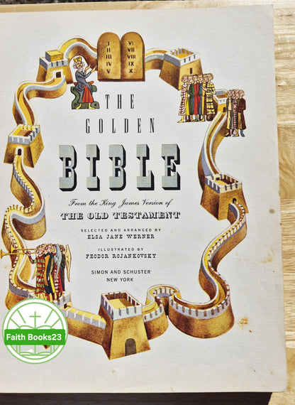 The Golden Bible nach der King James Version des Alten Testaments herausgegeben von Elsa Jane Werner (Good, 1946, gebunden, 124 Seiten, Simon & Schuster)