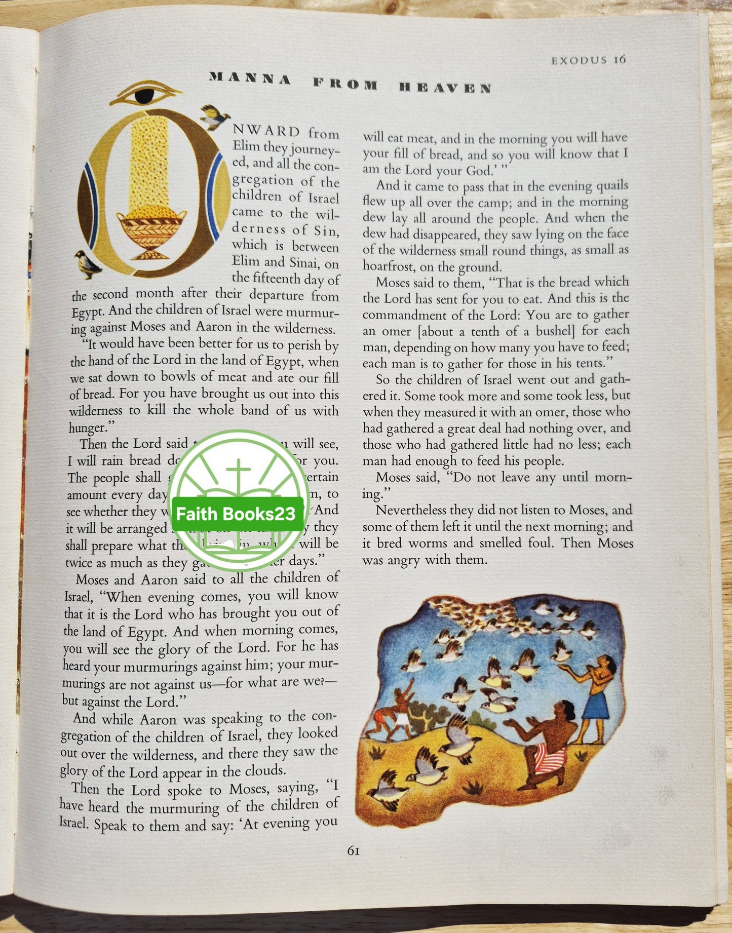The Golden Bible nach der King James Version des Alten Testaments herausgegeben von Elsa Jane Werner (Good, 1946, gebunden, 124 Seiten, Simon & Schuster)