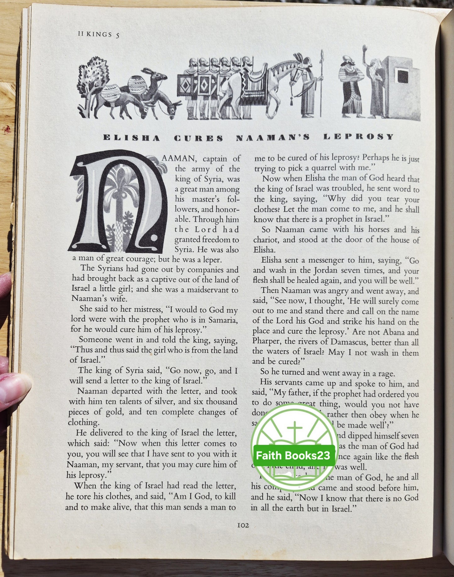 The Golden Bible nach der King James Version des Alten Testaments herausgegeben von Elsa Jane Werner (Good, 1946, gebunden, 124 Seiten, Simon & Schuster)