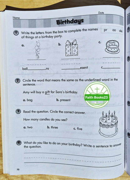 Language Boosters Grade 1: 100 Practice Pages for Strengthening Language Proficiency by Roseanne Thong EdD (New, Pbk, 2009, Workbook, 128 pages, Creative Teaching Press)