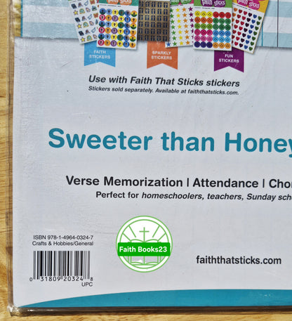 Sweeter Than Honey Achievement Wall Chart (Faith That Sticks, New, 2015, Tyndale)