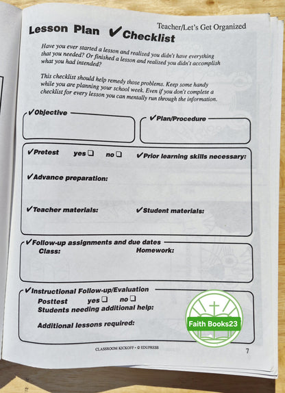 Classroom Kickoff (EduPress) von Linda Milliken (Sehr gut, 1991, Taschenbuch, 394 Seiten)