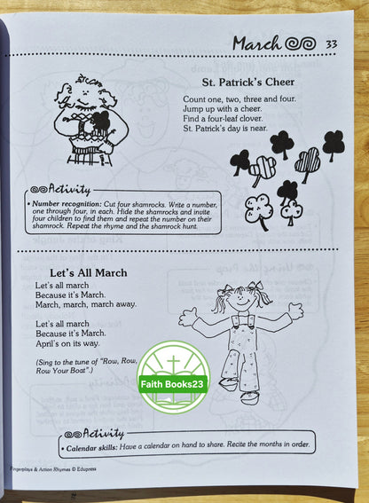 Fingerspiele & Aktionsreime für Kinder von 4-7 Jahren von Linda Milliken (Edupress, Sehr gut, 1996, Pbk, 144 Seiten)