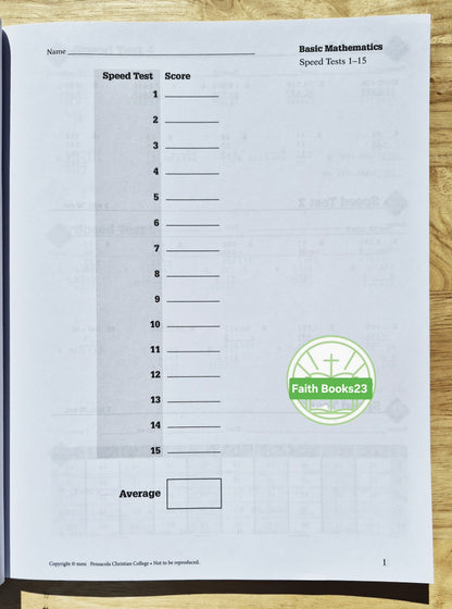 Abeka Basic Mathematics Grade 7 Quiz/Test Key 4th edition (NEW 2019, Pbk, 142 pages)