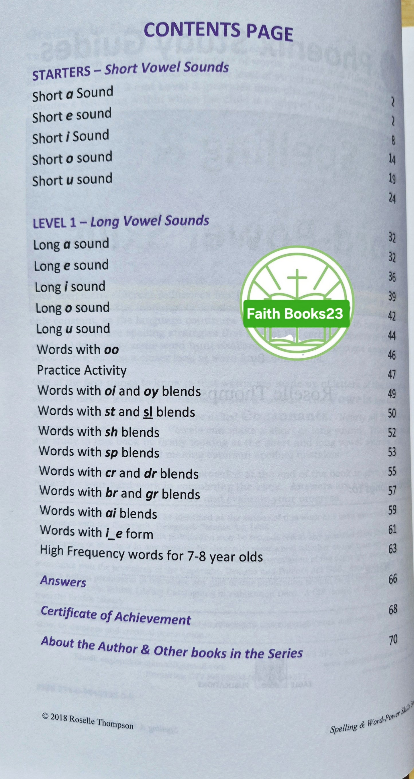 Spelling & Word Power Skills Bd. 1 von Roselle Thompson (Neu, 2018, broschiert, 76 Seiten, Eagle Pub.)