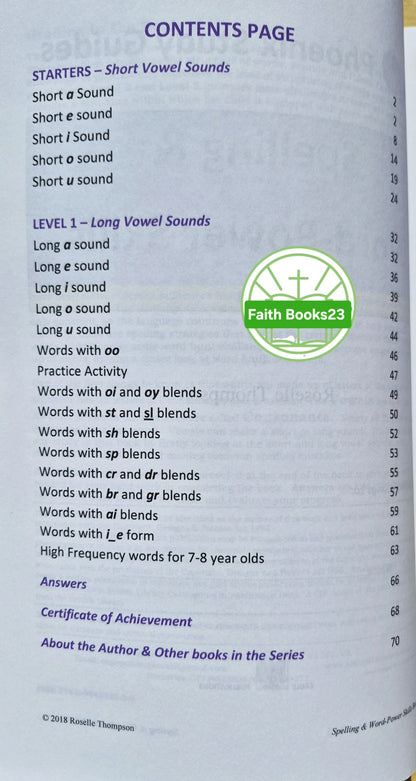 Spelling & Word Power Skills Bd. 1 von Roselle Thompson (Neu, 2018, broschiert, 76 Seiten, Eagle Pub.)