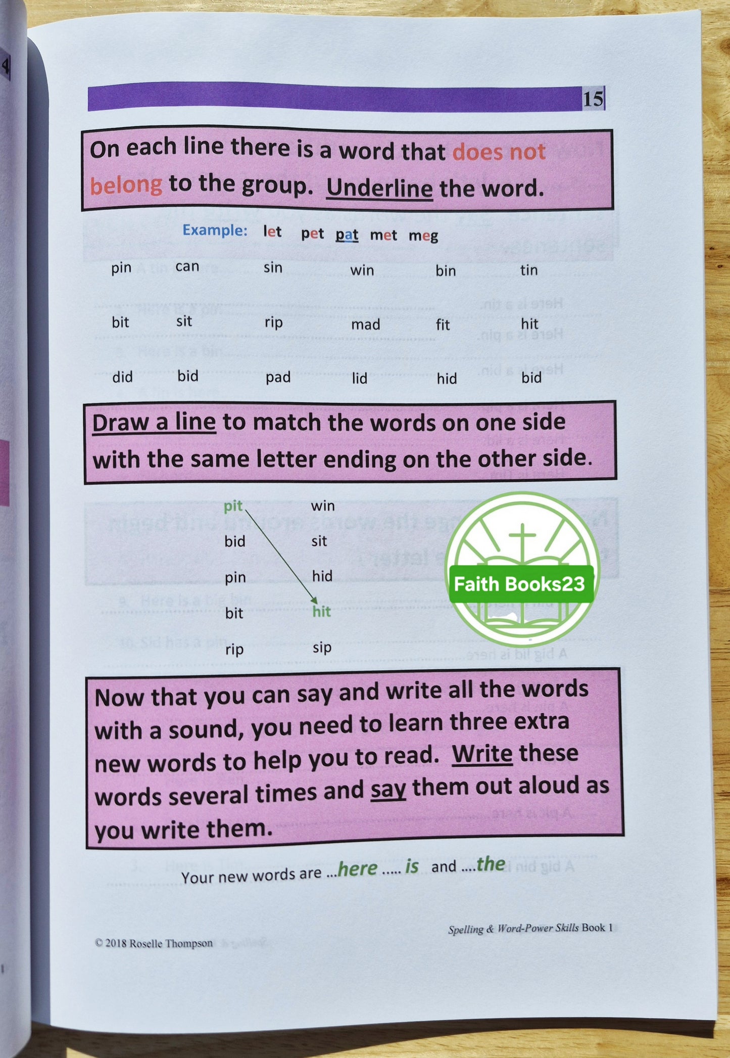Spelling & Word Power Skills Bd. 1 von Roselle Thompson (Neu, 2018, broschiert, 76 Seiten, Eagle Pub.)
