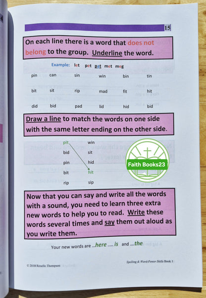 Spelling & Word Power Skills Bd. 1 von Roselle Thompson (Neu, 2018, broschiert, 76 Seiten, Eagle Pub.)