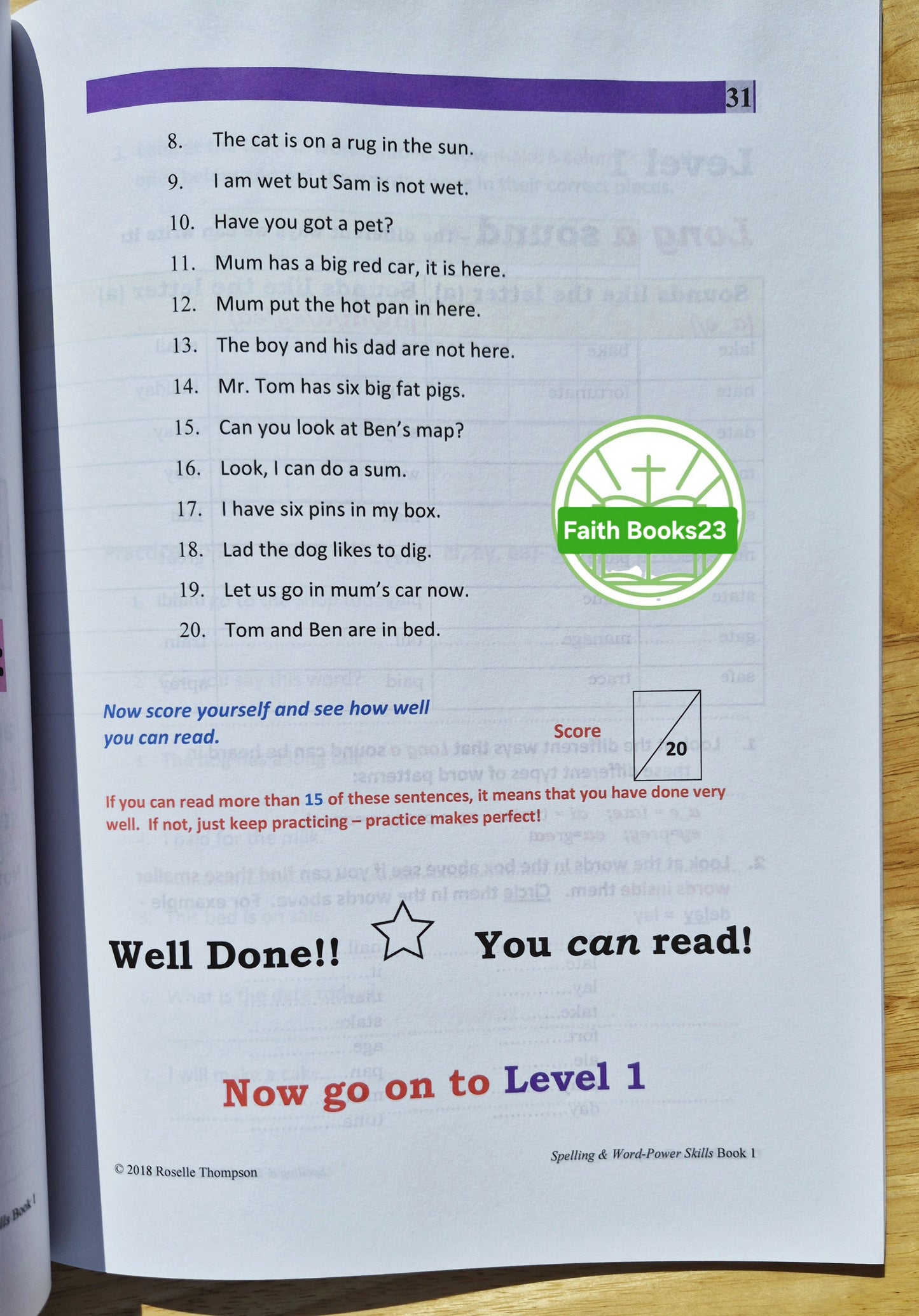 Spelling & Word Power Skills Bd. 1 von Roselle Thompson (Neu, 2018, broschiert, 76 Seiten, Eagle Pub.)