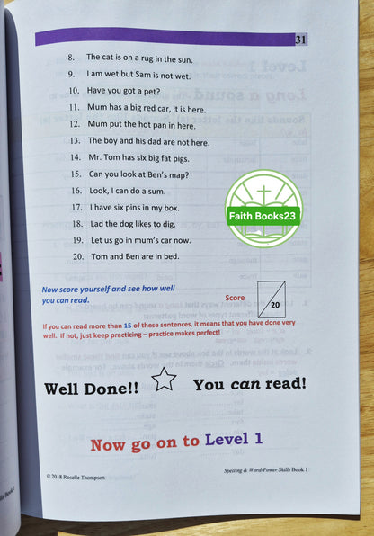 Spelling & Word Power Skills Bd. 1 von Roselle Thompson (Neu, 2018, broschiert, 76 Seiten, Eagle Pub.)