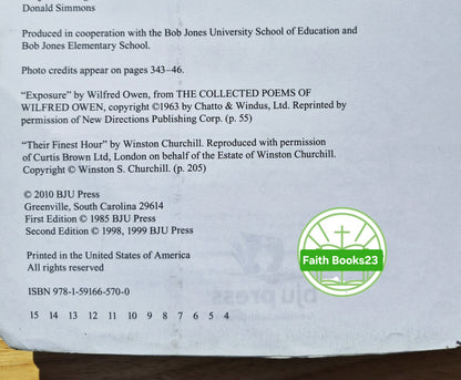 Heritage Studies 5 Schülerlehrbuch 3. Auflage von BJU Press (Gut, 2010, Pbk, 346 Seiten)