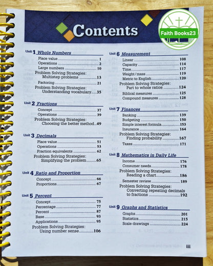 Abeka Basic Mathematics Work-Text Teacher Key 4th Edition (Neu, 2009, Spiralbindung, 416 Seiten)