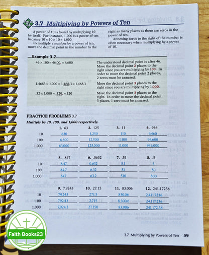 Abeka Basic Mathematics Work-Text Teacher Key 4th Edition (Neu, 2009, Spiralbindung, 416 Seiten)