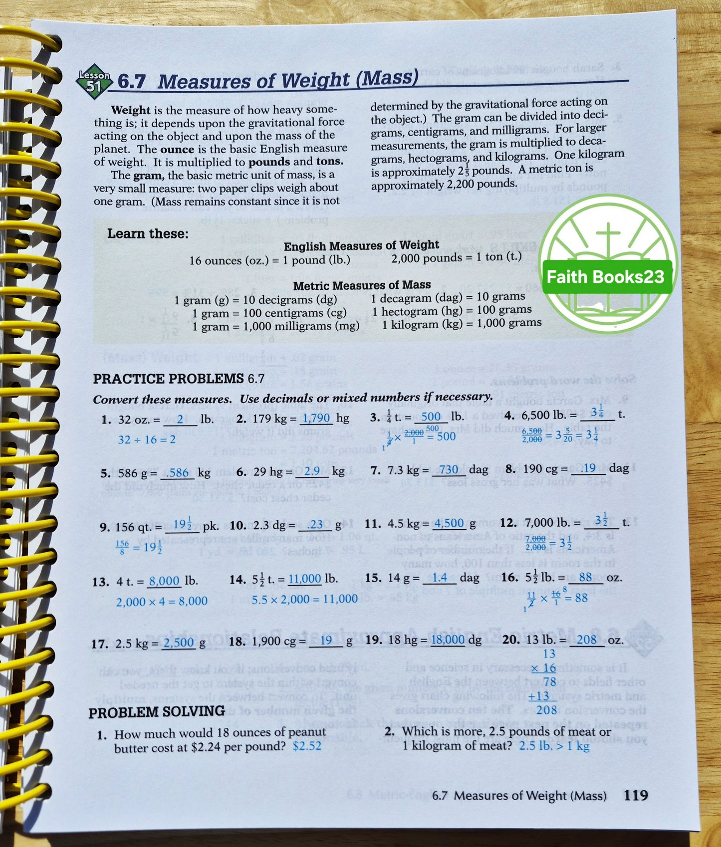 Abeka Basic Mathematics Work-Text Teacher Key 4th Edition (Neu, 2009, Spiralbindung, 416 Seiten)