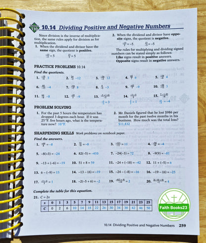 Abeka Basic Mathematics Work-Text Teacher Key 4th Edition (Neu, 2009, Spiralbindung, 416 Seiten)