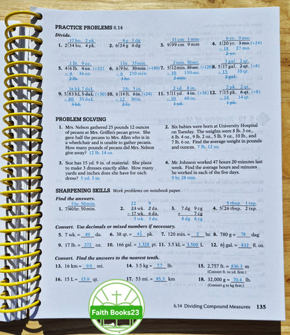 Abeka Basic Mathematics Work-Text Teacher Key 4th Edition (Neu, 2009, Spiralbindung, 416 Seiten)