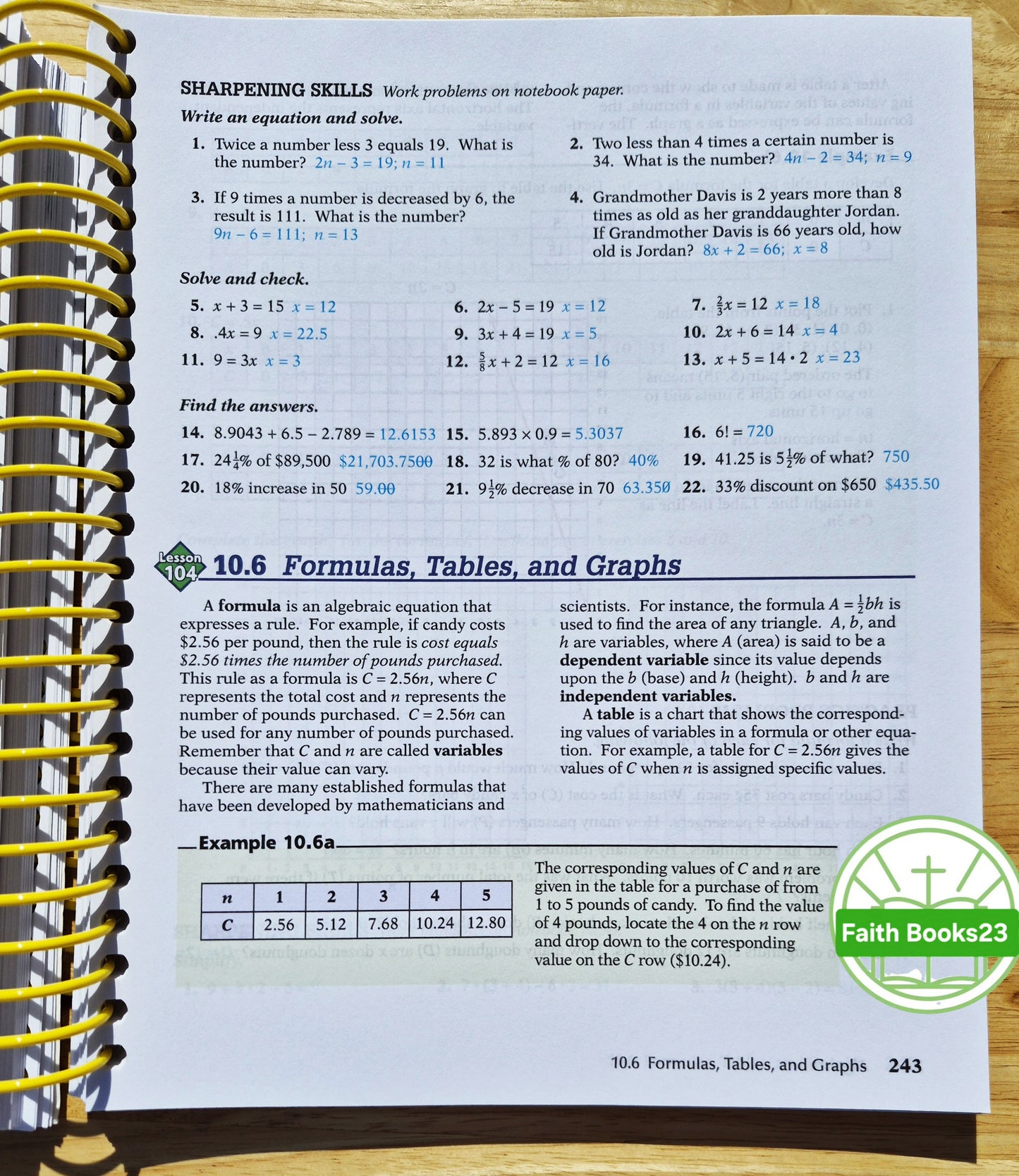 Abeka Basic Mathematics Work-Text Teacher Key 4th Edition (Neu, 2009, Spiralbindung, 416 Seiten)