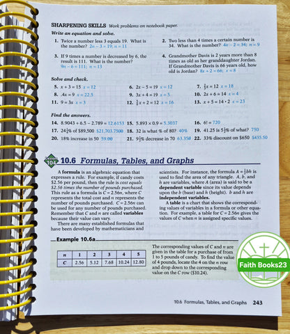 Abeka Basic Mathematics Work-Text Teacher Key 4th Edition (Neu, 2009, Spiralbindung, 416 Seiten)