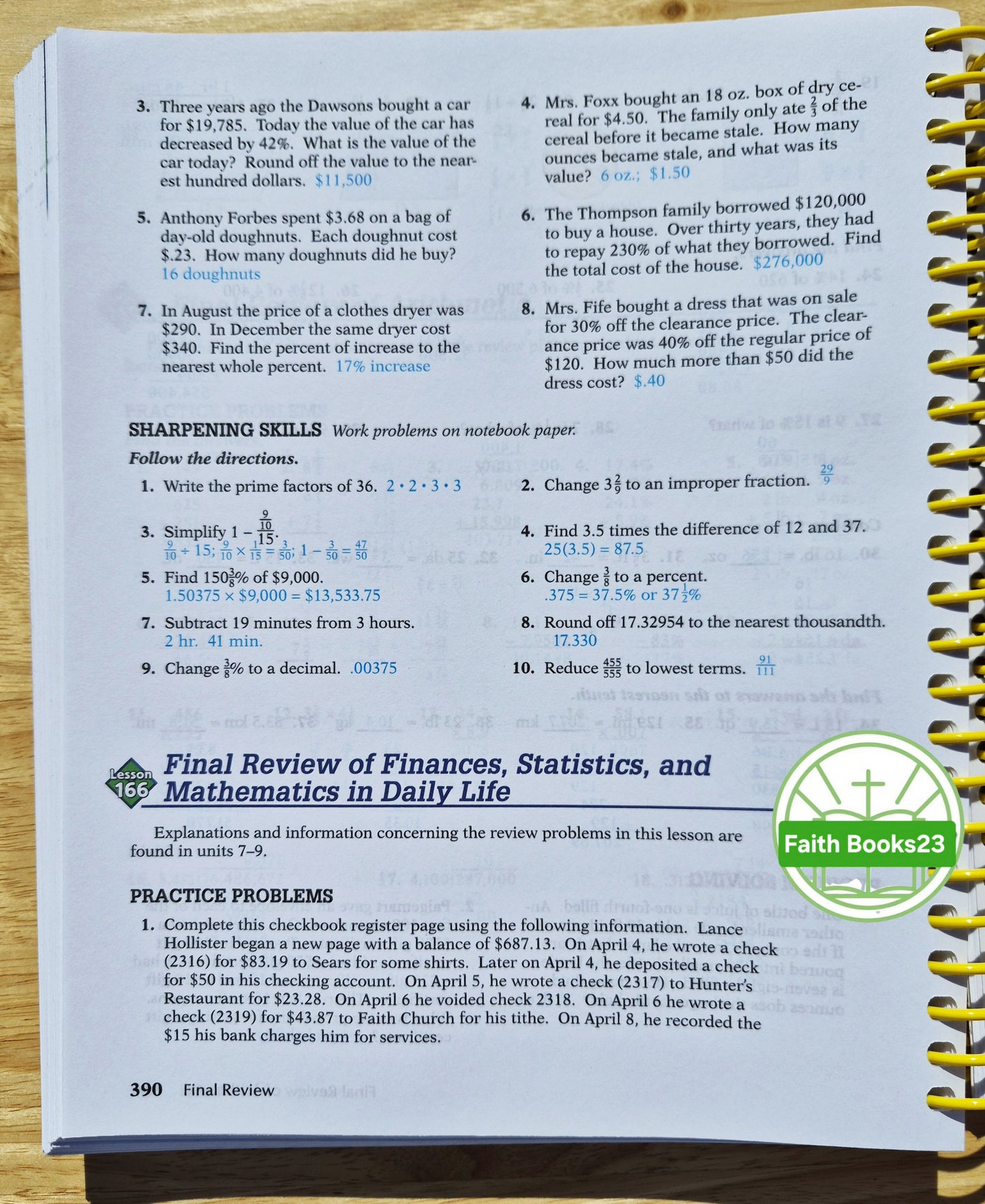 Abeka Basic Mathematics Work-Text Teacher Key 4th Edition (Neu, 2009, Spiralbindung, 416 Seiten)