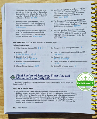 Abeka Basic Mathematics Work-Text Teacher Key 4th Edition (Neu, 2009, Spiralbindung, 416 Seiten)