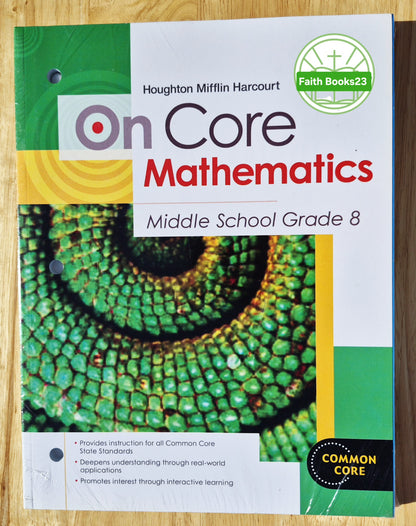 On Core Mathematics Grade 8 Teacher Edition & Student Workbook by Houghton Mifflin Harcourt (Neu, 2012, broschiert)