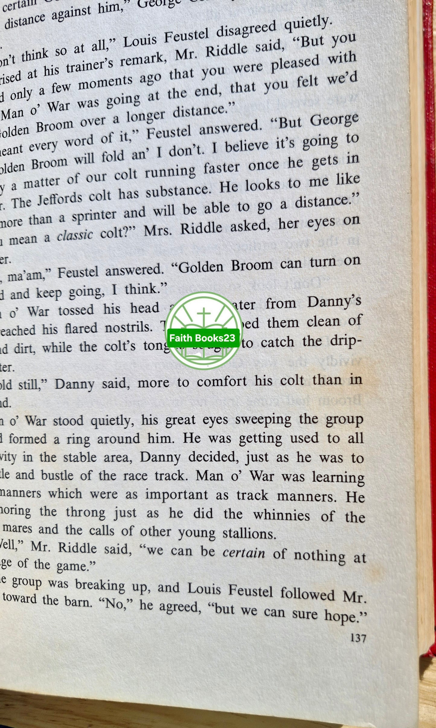 Man O'War by Walter Farley (Gut, 1962, HC, 327 Seiten, Random House)