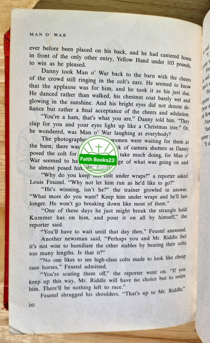 Man O'War by Walter Farley (Gut, 1962, HC, 327 Seiten, Random House)