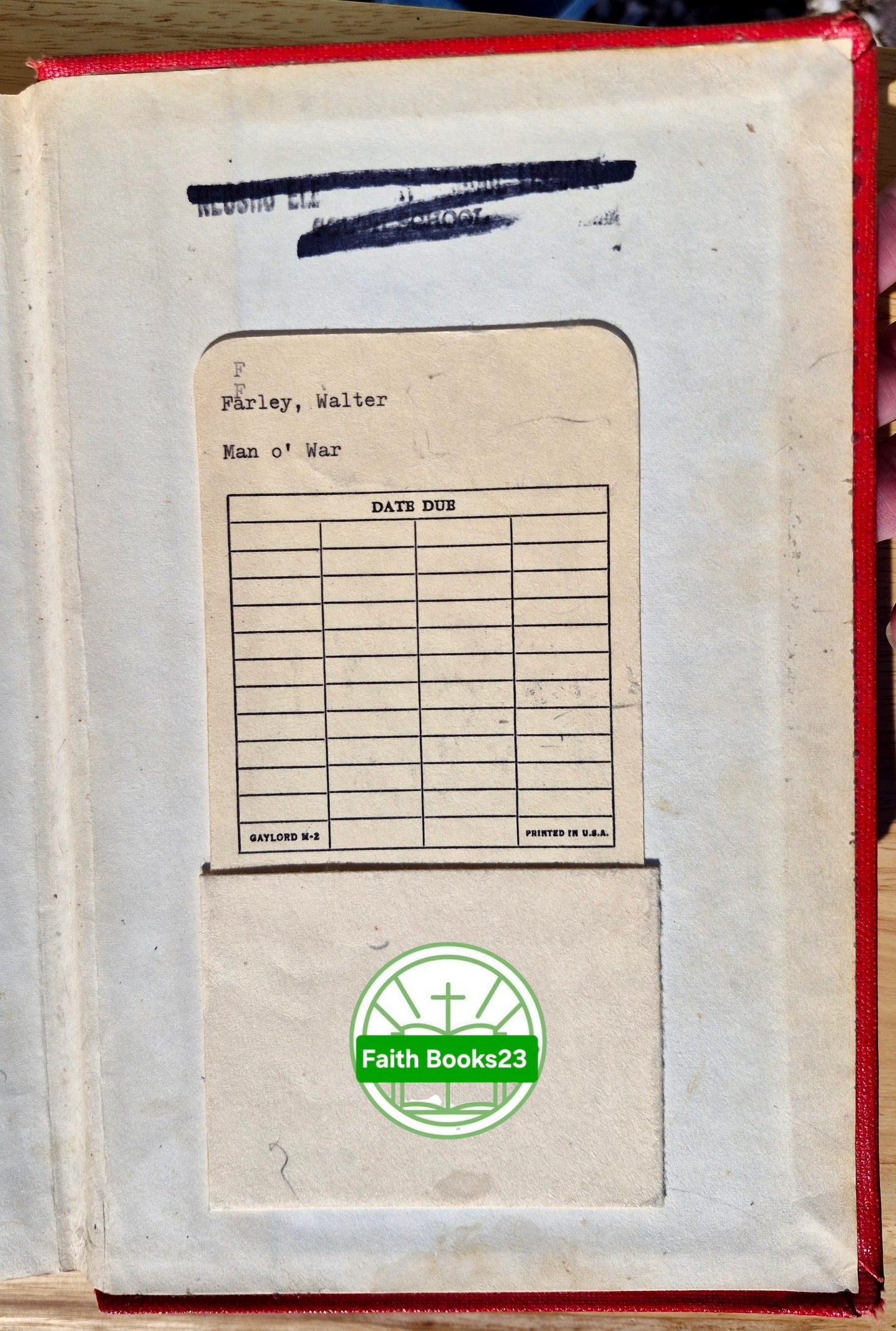 Man O'War by Walter Farley (Gut, 1962, HC, 327 Seiten, Random House)