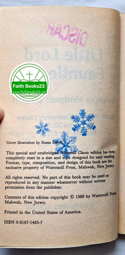 Der kleine Lord von Frances Hodgson Burnett (Gut, 1988, Taschenbuch, 206 S., Watermill Classic)