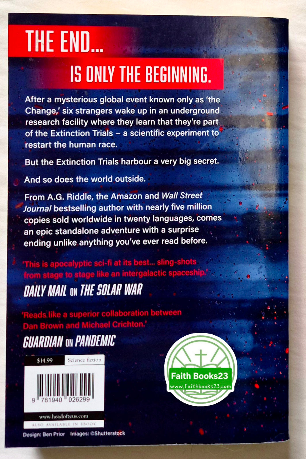 The Extinction Trials von A. G. Riddle (Sehr gut, 2021, Broschiert, 463 S., Head of Zeus)