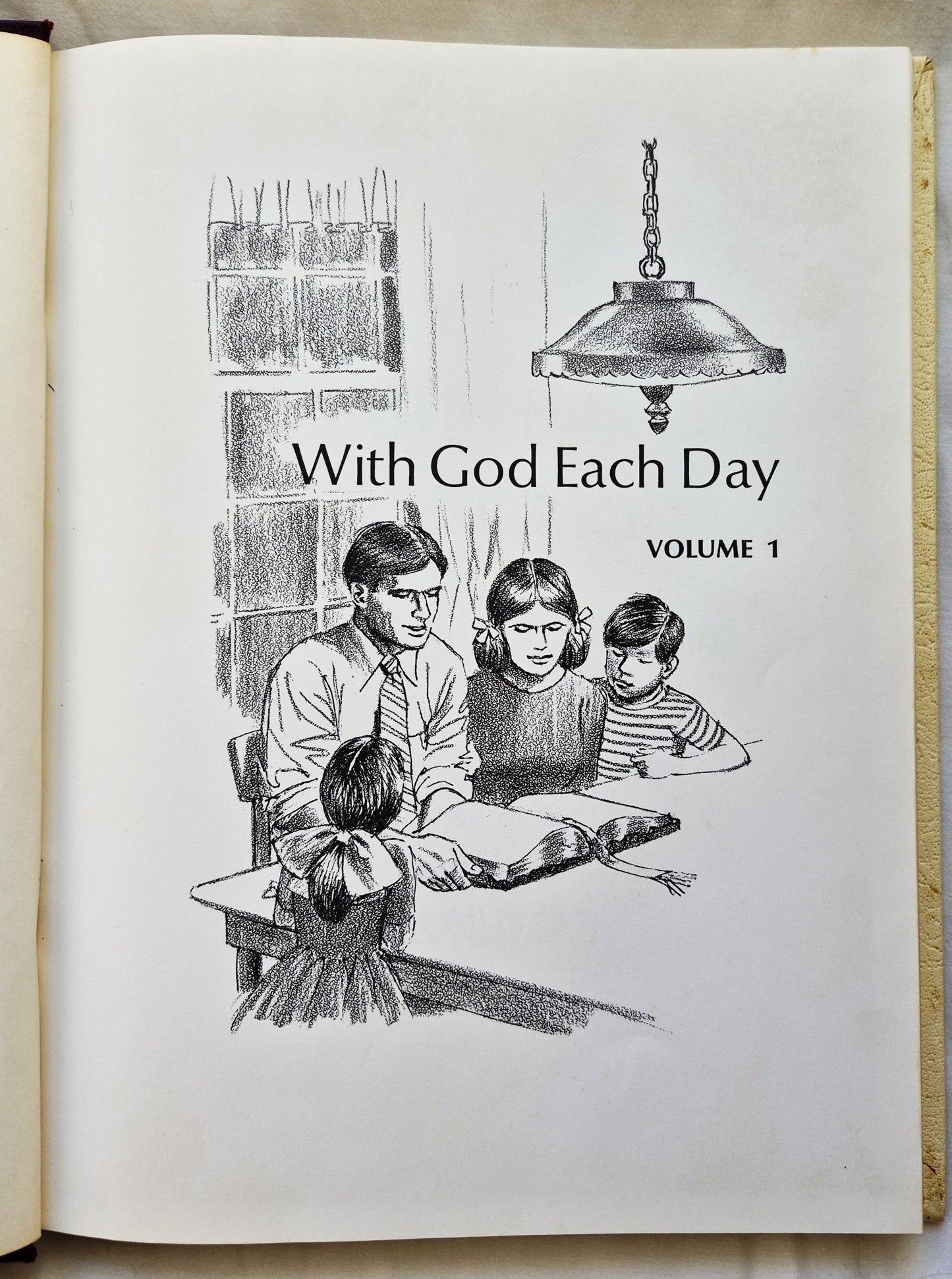 Family Bible Library Vol. 1: With God Each Day editor V. Gilbert Beers (Very good, 1971, HC, The Southwestern Co.)