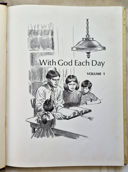 Family Bible Library Vol. 1: With God Each Day editor V. Gilbert Beers (Very good, 1971, HC, The Southwestern Co.)